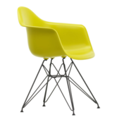 Vitra Eames DAR plastic Armstoel,  basic dark onderstel