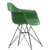 Vitra Eames DAR plastic Armstoel,  basic dark onderstel