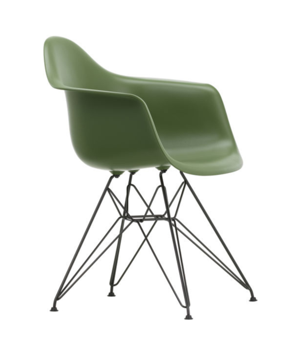 Vitra  Vitra Eames DAR plastic Armstoel,  basic dark onderstel