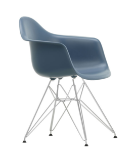 DAR Eetkamerstoel met arm,  chrome onderstel