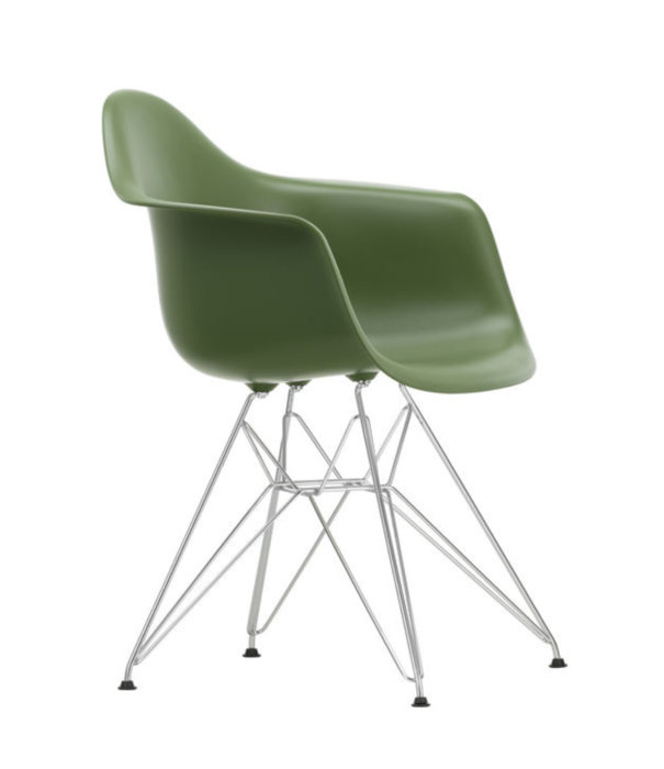 Vitra  Vitra Eames DAR Eetkamerstoel met arm,  chrome onderstel