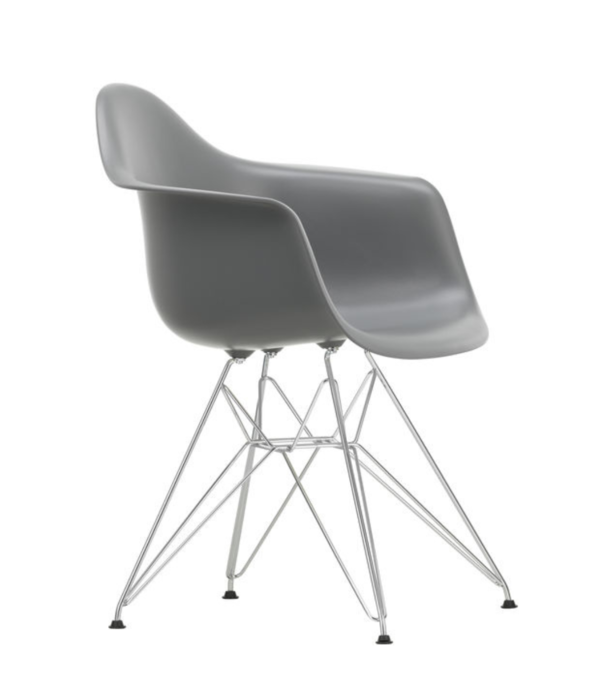 Vitra  Vitra Eames DAR plastic armchair, chrome base
