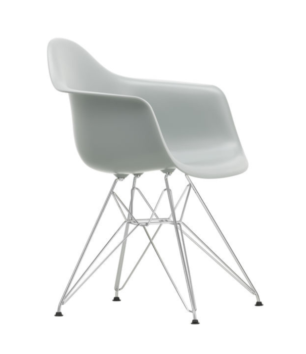 Vitra  Vitra Eames DAR plastic armstoel, chrome onderstel