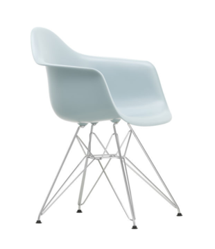 Vitra Eames DAR Eetkamerstoel met arm, chrome onderstel