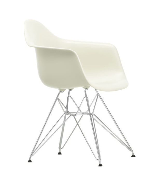 Vitra  Vitra Eames DAR Eetkamerstoel met arm, chrome onderstel