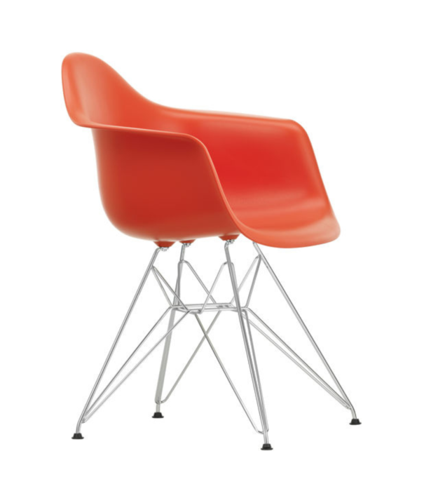 Vitra  Vitra Eames DAR Plastic Armchair, chrome base