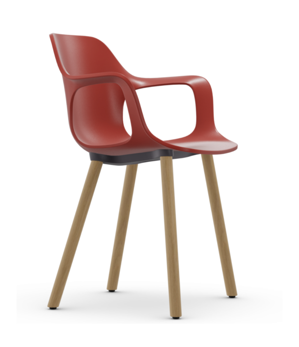 Vitra  Vitra - Hal RE Armchair Wood base natural oak