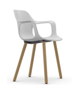 Vitra - Hal RE Armchair Wood,  voet naturel eiken