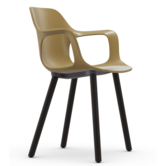 Vitra - Hal RE Armchair Wood base dark oak