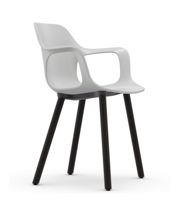 Vitra  Vitra - Hal RE Armchair Wood base dark oak