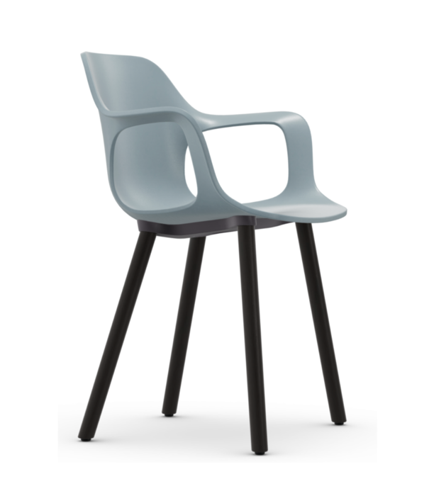 Vitra  Vitra - Hal RE Armchair Wood base dark oak