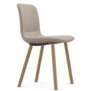 Vitra Hal Soft Wood Stoel, licht eiken poten