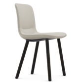 Vitra Hal Soft Wood Chair upholstered, dark oak legs