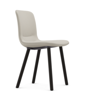 Vitra - Hal soft wood chair, dark oak wood base