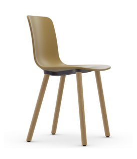 Vitra - Hal RE Wood side chair, naturel eiken poten