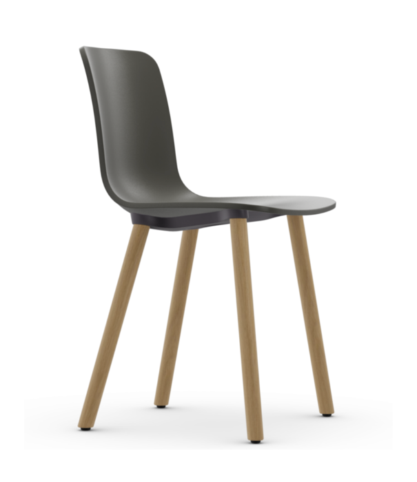 Vitra  Vitra - Hal RE Wood side chair, naturel eiken poten