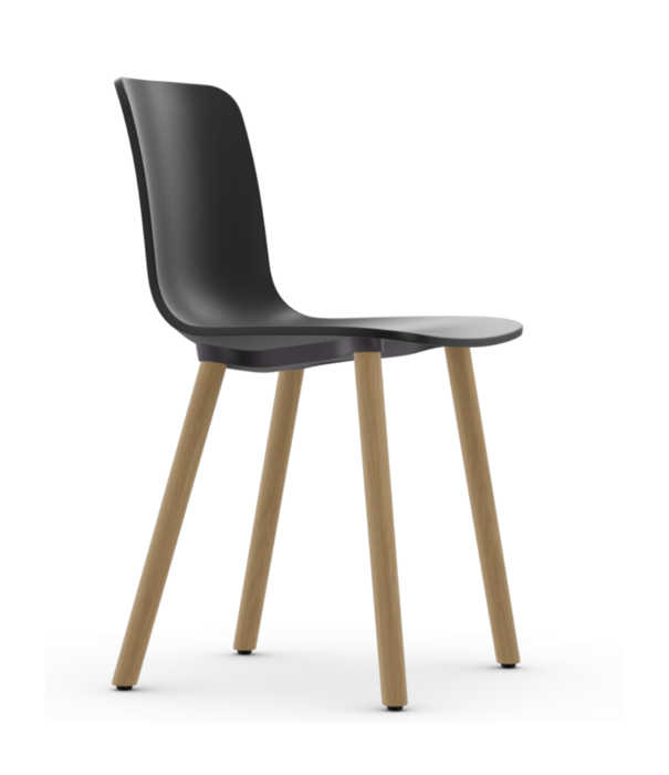 Vitra  Vitra - Hal RE Wood side chair, naturel eiken poten