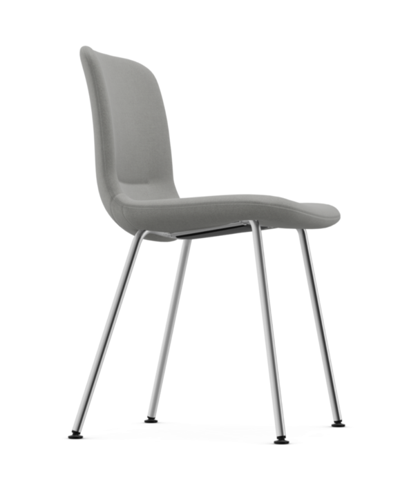 Vitra  Vitra - Hal Soft Tube Side Chair,  chroom tube poten