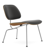 Vitra - Eames Plywood Group LCM Leather lounge stoel plywood, leder zwart