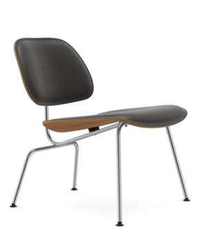 Vitra LCM Leather Lounge Stoel essen, zwart leer