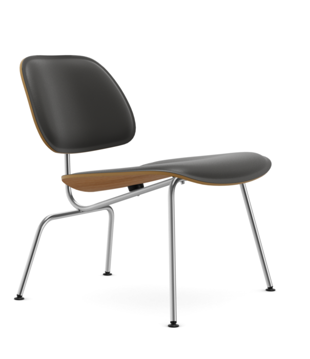 Vitra  Vitra - Eames Plywood Group Leather lounge chair plywood, leather black