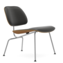 Vitra LCM Leather Lounge Stoel essen, zwart leer