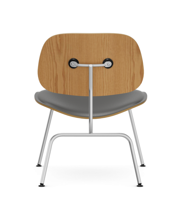 Vitra  Vitra LCM Leather Lounge Stoel essen, zwart leer