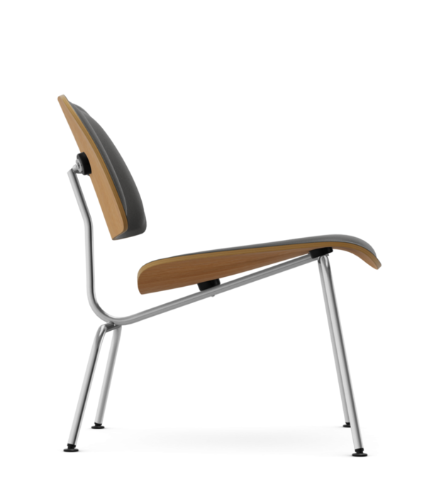 Vitra  Vitra - Eames Plywood Group Leather lounge chair plywood, leather black