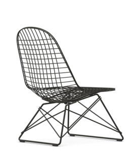 Vitra Eames Wire Chair LKR lounge stoel basic dark