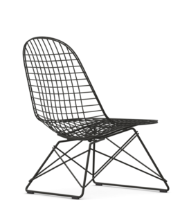 Vitra - Wire Chair LKR lounge stoel, Basic Dark