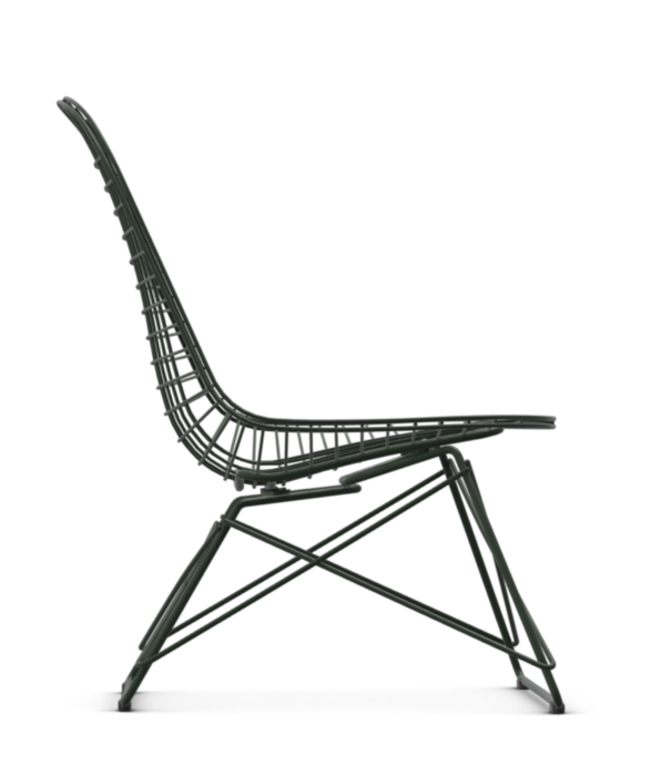 Vitra  Vitra Eames Wire Chair LKR lounge stoel donkergroen