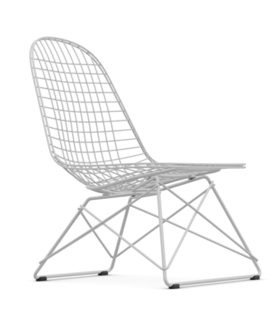 Vitra Eames Wire Chair LKR lounge stoel wit