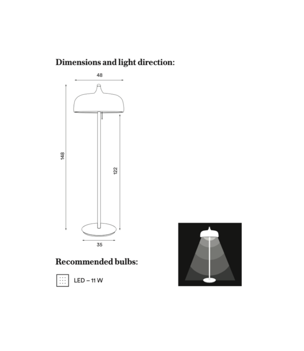 Northern  Acorn Floor lamp