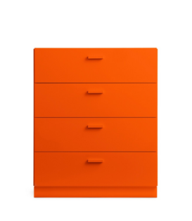 String Relief Wide Chest of drawers with plinth