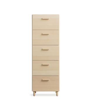 String Relief Tall Chest of drawers with legs