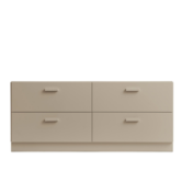 String Relief Chest of drawers, low on plinth