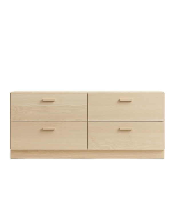 String  String - Relief Chest of drawers, low on plinth