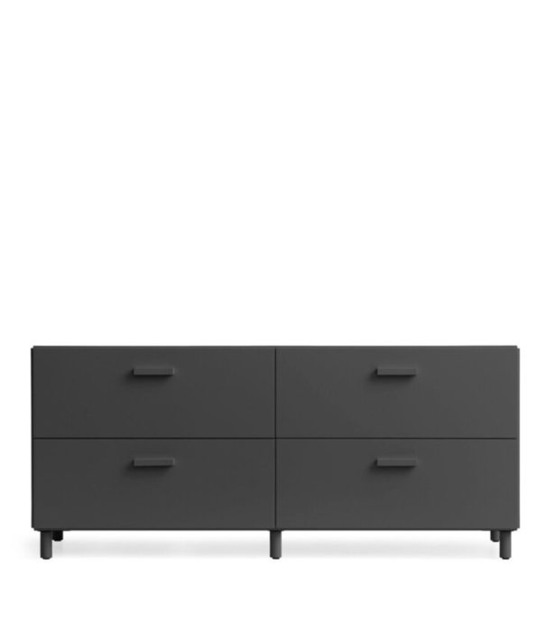 String  Furniture String Relief Low Chest of drawers with legs