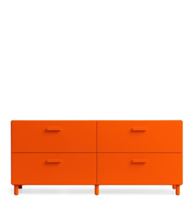 Relief Chest of drawers Low with legs