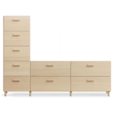String - One Low + One Tall Relief drawer met poten