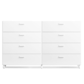 String - Two Wide Relief drawers met poten