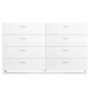 String - Two Wide Relief drawers met poten