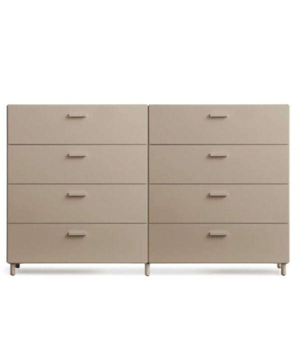 String  Furniture Relief Two Wide Chest of drawers with legs