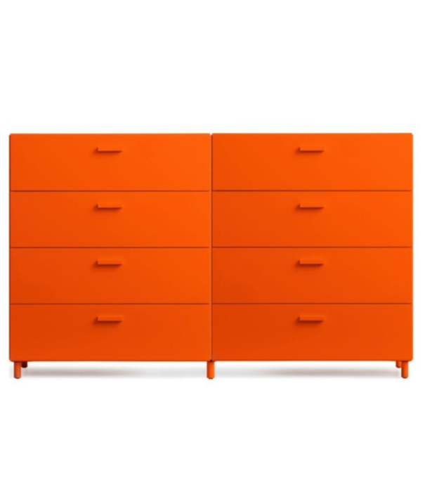 String  Furniture Relief Two Wide Chest of drawers with legs