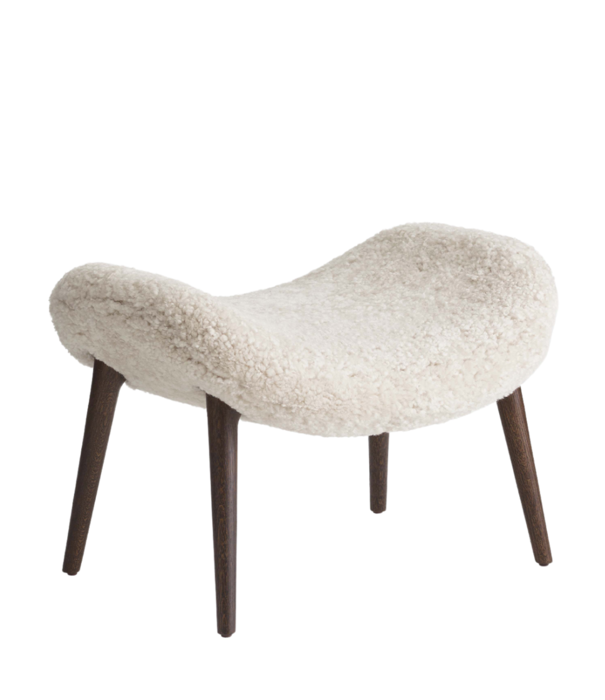 Vipp  Vipp 467 Lodge Footstool dark oak, sheepskin