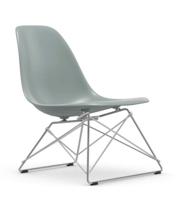 Vitra  Vitra Eames LSR plastic lounge stoel, chrome onderstel
