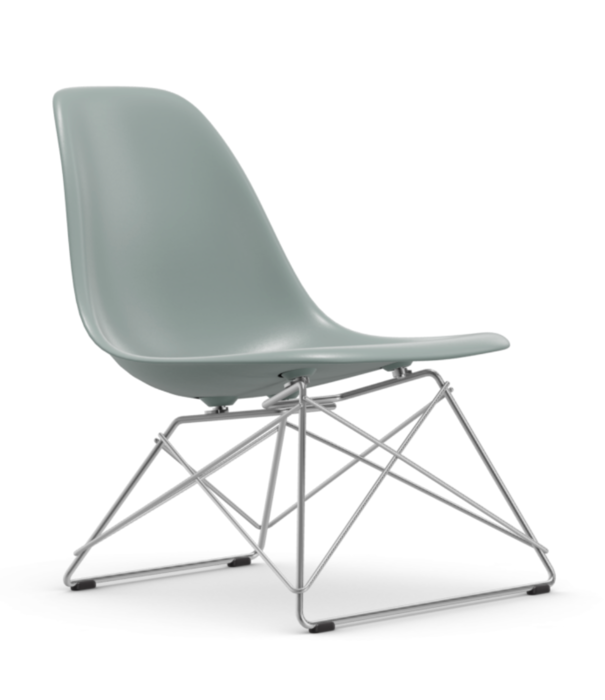 Vitra  Vitra - Eames Plastic Side Chair RE LSR lounge, base chrome