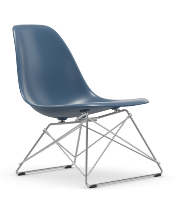 Vitra  itra - Eames Plastic Side Chair RE LSR lounge, voet chroom