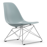 Vitra Eames LSR plastic lounge chair, chrome base