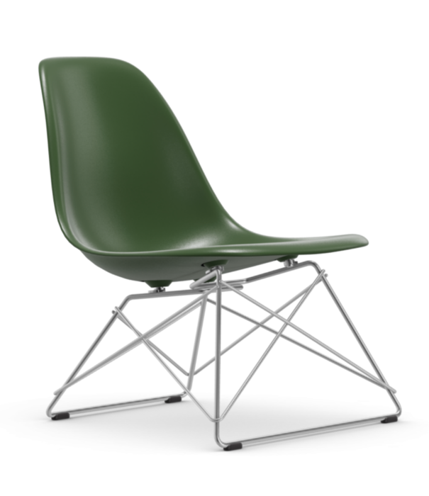 Vitra   LSR Eames Plastic Lounge Stoel, chrome base